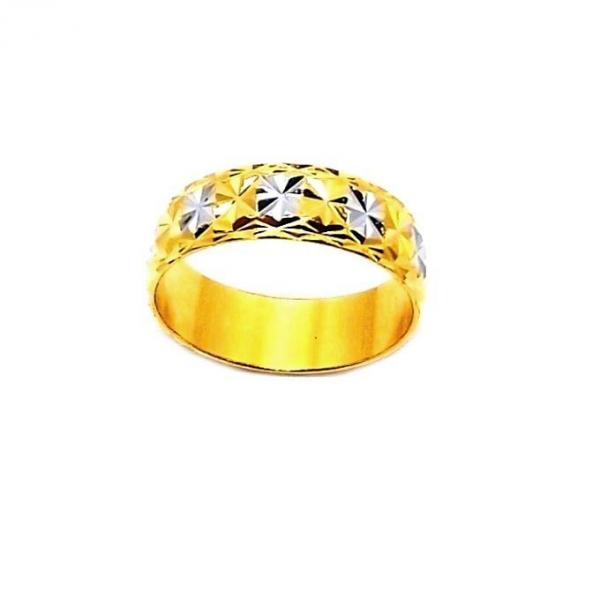 KLF Asterion Ladies Gold Plated Ring Band