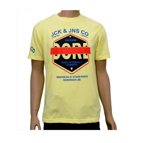 Core By Jack & Jones Men's Tshirt - Yellow