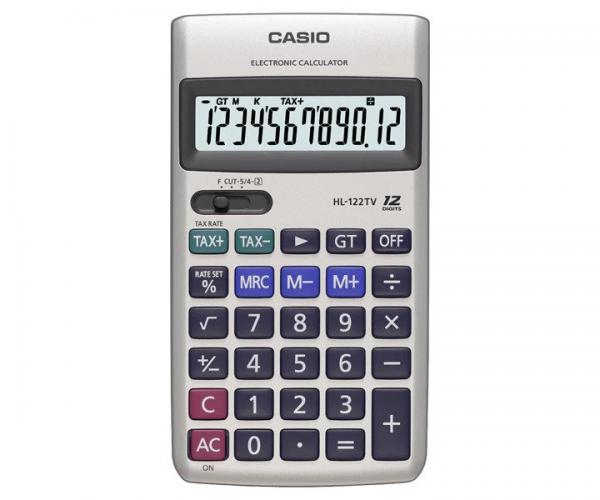 Casio HL-122TV Practical Calculator White -12 Digits