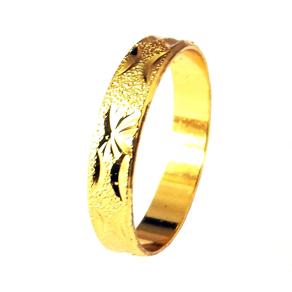 KLF Glamis Gold Plated Ring Band - Jungle.lk