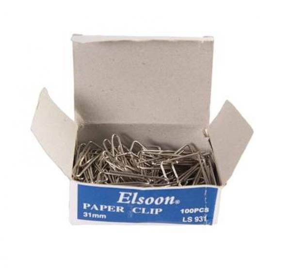 Elsoon Triangular Paper Clips 31mm (1.2inch) LS931 -100 Pieces