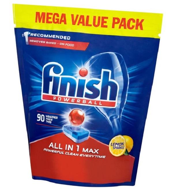 Finish All-in-1 Max Lemon Dishwasher Tablets - 90 Per Pack