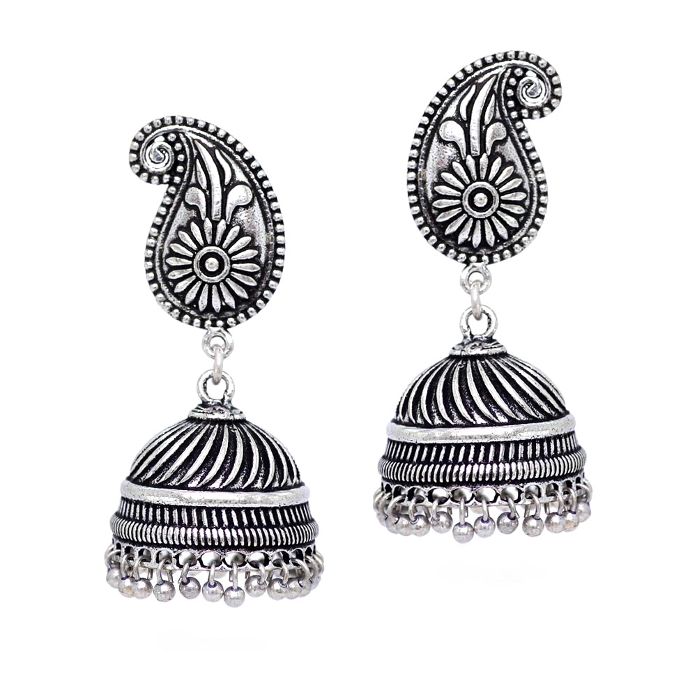 Ladies Mahua Indian Drop Earrings - Jungle.lk