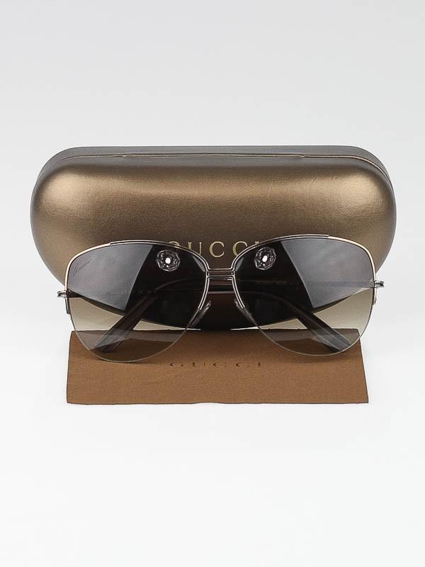 Gucci Silverstone Metal Aviator Sunglass - 6212135