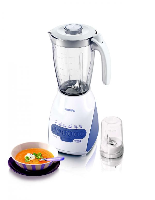 Philips 600W 2L Jar Multi Speed Blender With Mill - HR2118-01 All