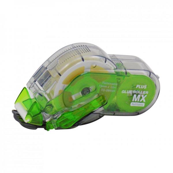 Plus Glue Roller MX Permanent 15mm x 12m Green - Ultra Strong - TG-0945R