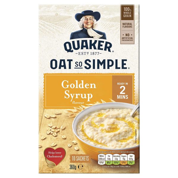 Quaker Oat So Simple Golden Syrup Porridge - 360g