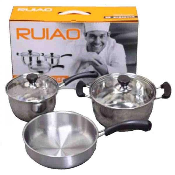 Stainless Steel Cookware Set - 3 Piece