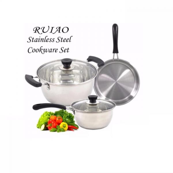 Stainless Steel Cookware Set - 3 Piece