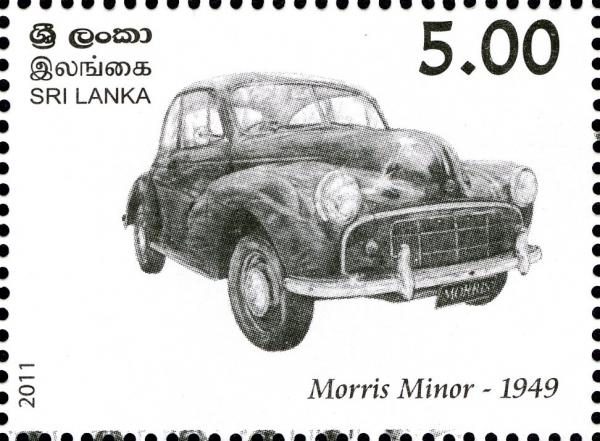 Sri Lanka 2011-10-28 2011 Vintage And Classic Cars Of SriLanka - Morris Minor 1949 Stamp - Rs 5.00