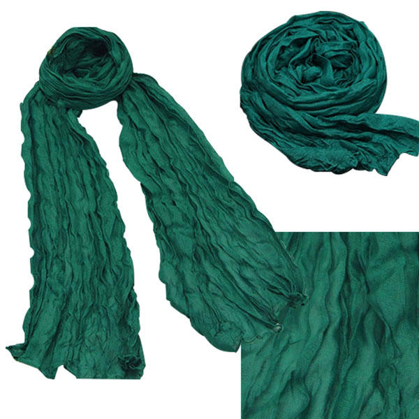 Dark Green Solid Color Shawl