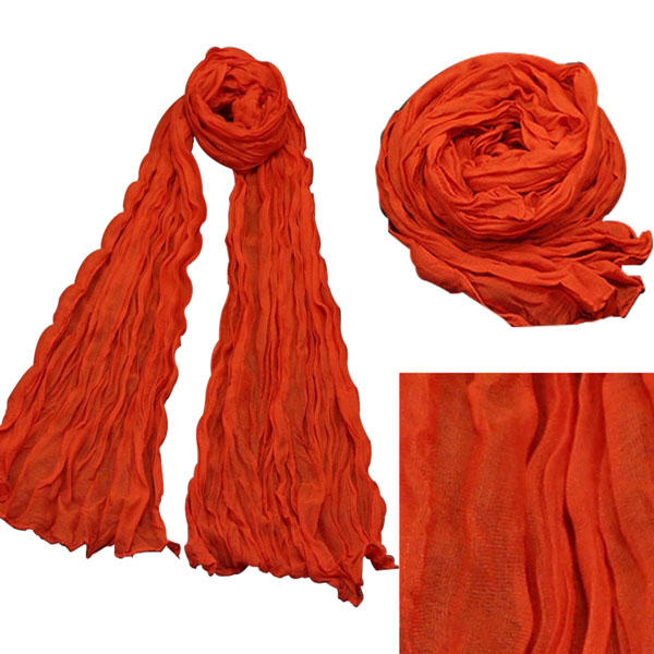 Orange Solid Color Shawl