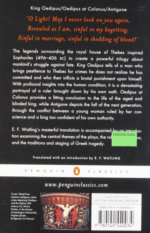 sophocles the theban plays penguin classics