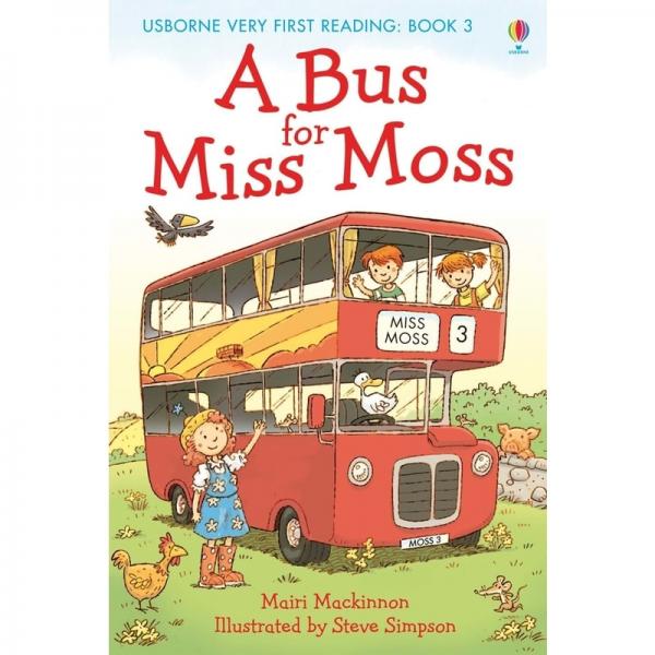 Usborne Very First Reading: Book 3 - A Bus For Miss Moss - Mairi Mackinnon