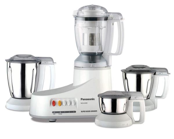 Panasonic 550W Super Mixer Grinder with 4 Jars - MX-AC400