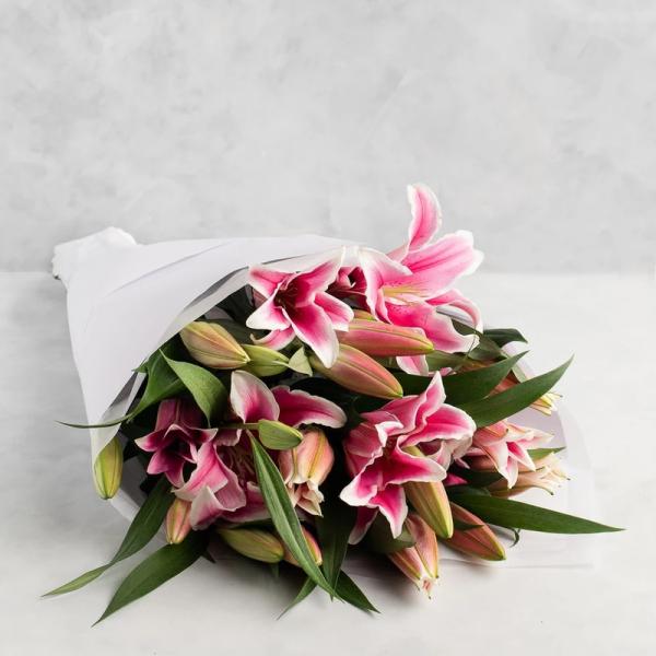 Pink Tiger Lily Bunch (Lily Stems)