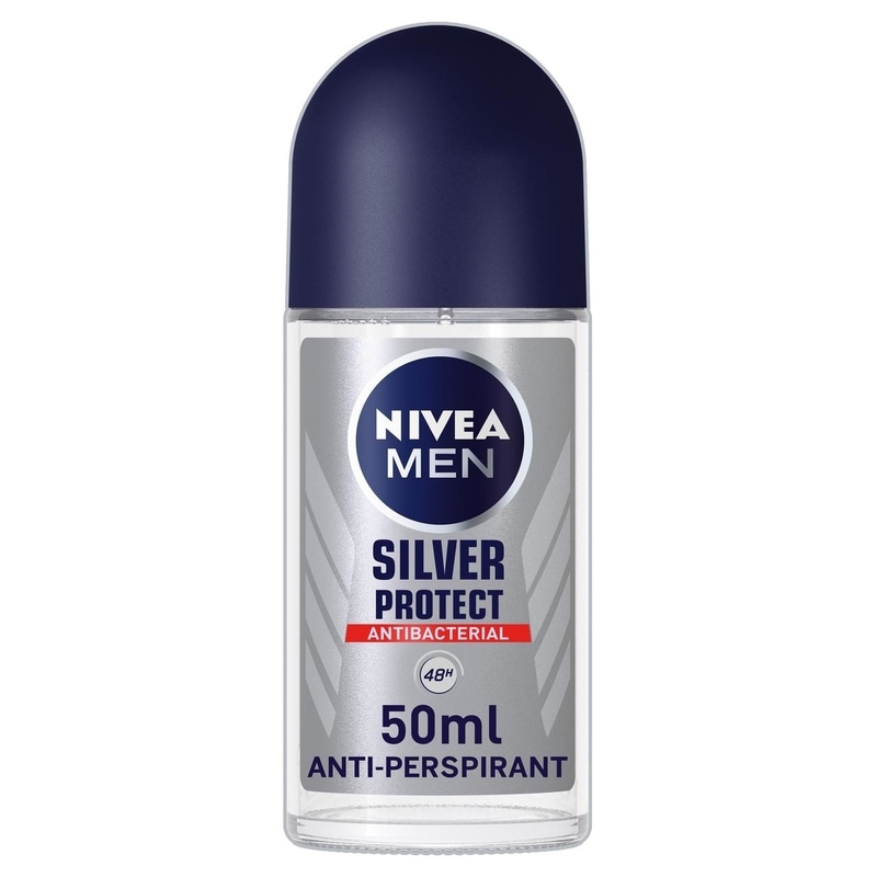 Nivea Men Anti-Perspirant Deodorant Roll-On Silver Protect 50ml - Jungle.lk
