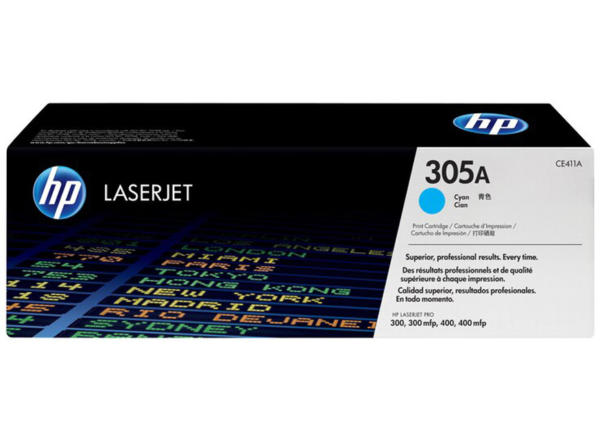 HP 305A Cyan Original LaserJet Toner Cartridge - CE411A