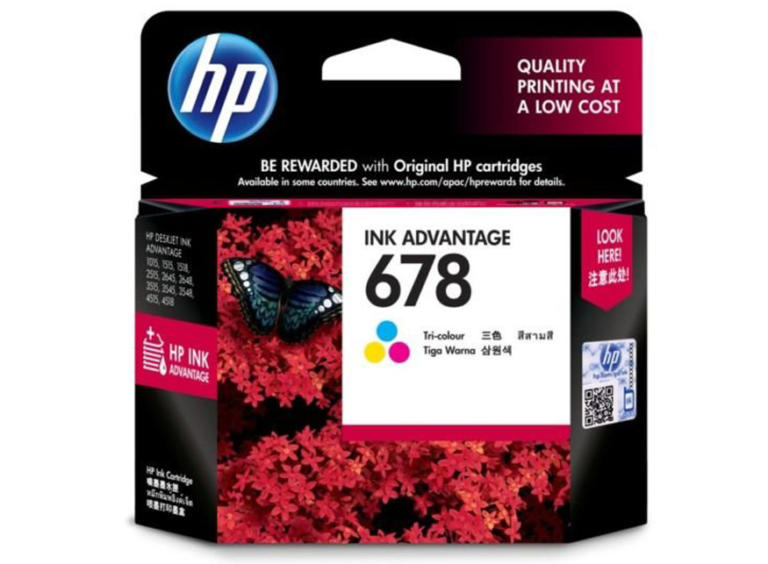 HP 678 Tri-color Original Ink Advantage Cartridge - CZ108AA - Jungle.lk