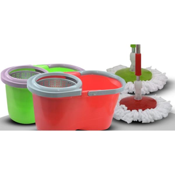 Magic 360° Spin Mop & Bucket Set With Wheels Green