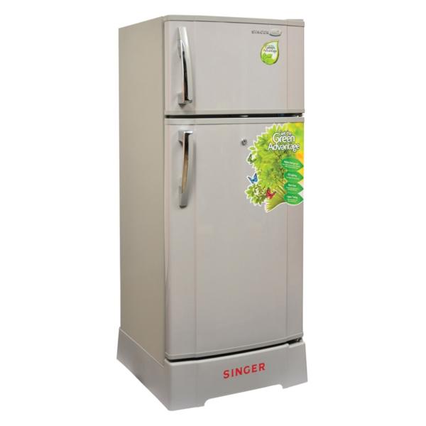 Singer Double Door Refrigerator 210L Grey GEO242D