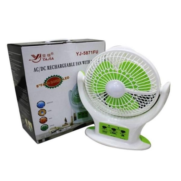 Rechargeable 8 Inch Fan With LED Light YJ-5871FU