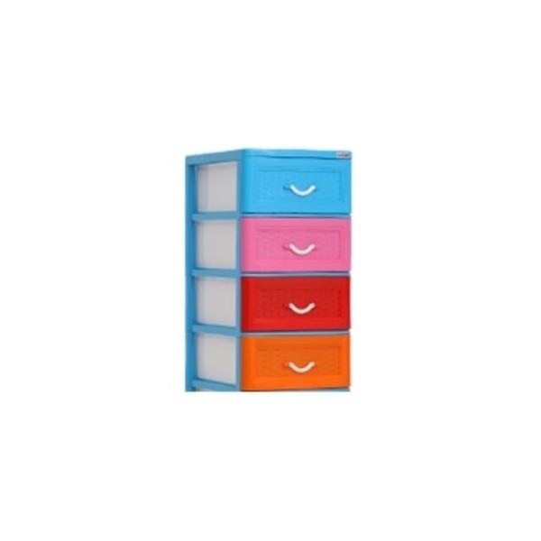 Daxer 4 Drawer Multi Colour Cupboard - DDC 004(4D)