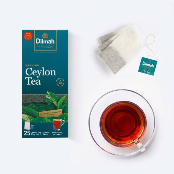 Dilmah Premium Ceylon Black Tea - 25 Tea Bags - 50g