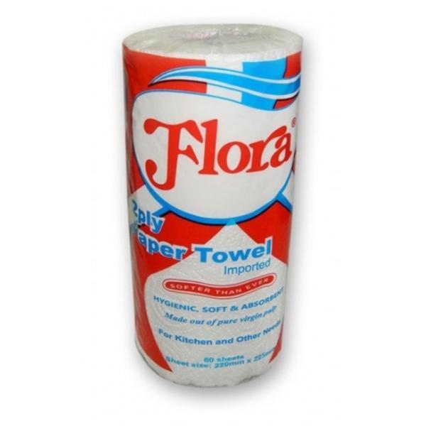 Flora Kitchen Paper Towel Single Pack - 60 Sheets