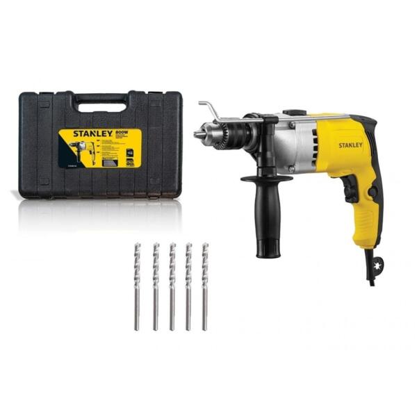 Stanley 13mm 800W Hammer Drill Kit - STDH8013K-B5