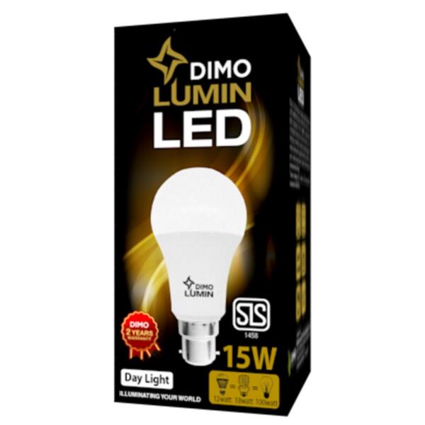 Dimo Lumin LED A3 Bulb B22 15W Day Light - Pin Type