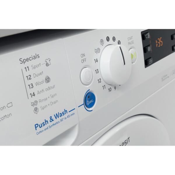 Indesit Washing Machine Front Load 10kg - BWE 101684X - White