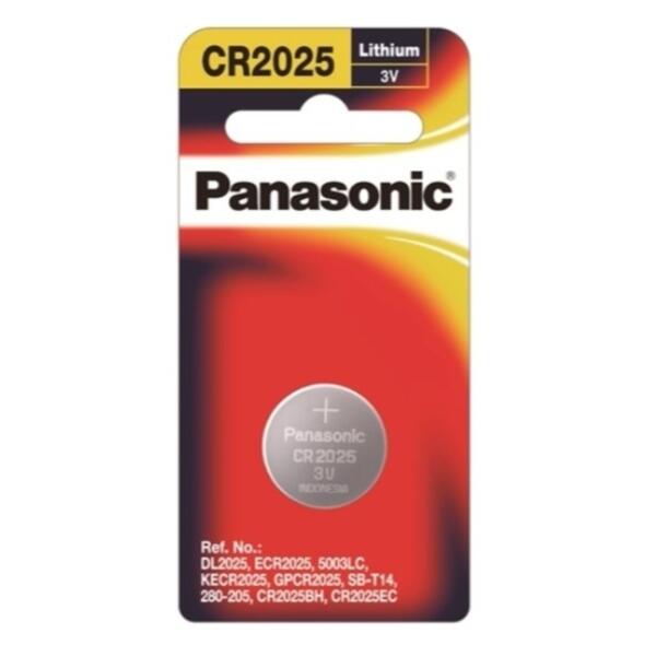 Panasonic Lithium Coin CR2025 Battery 3V CR2025PT/1B Jungle.lk