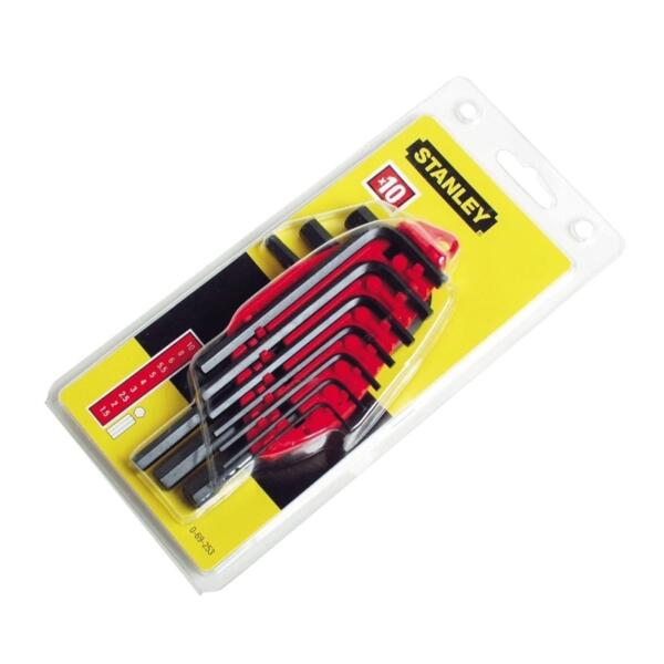 Stanley Allen Hex Key Set 1.5 10mm 10 PC - 0-69-253