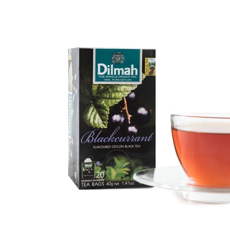 Dilmah Black Currant Flavoured Black Tea - 20 Tea Bags - Jungle.lk