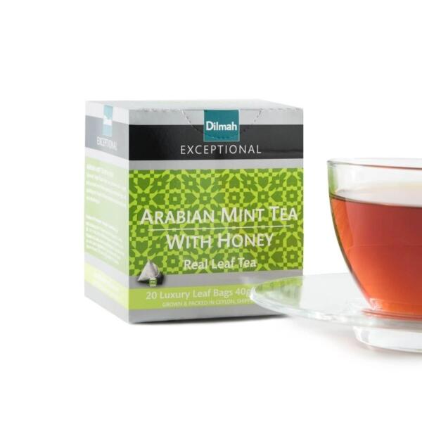 Dilmah Exceptional Real Leaf Arabian Mint With Honey Tea - 20 Tea Bags