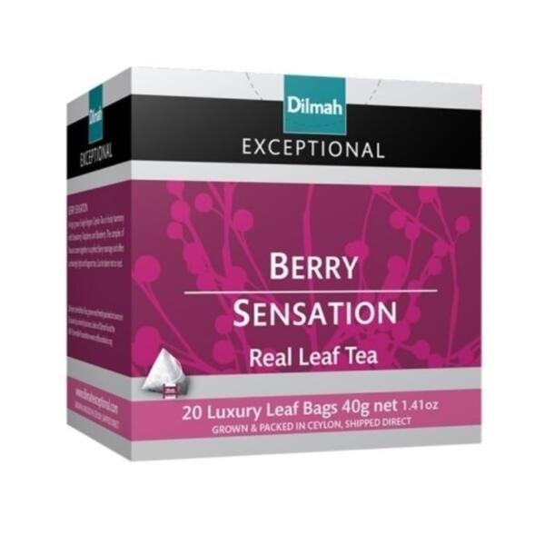 Dilmah Exceptional Real Leaf Berry Sensation Tea - 20 Tea Bags