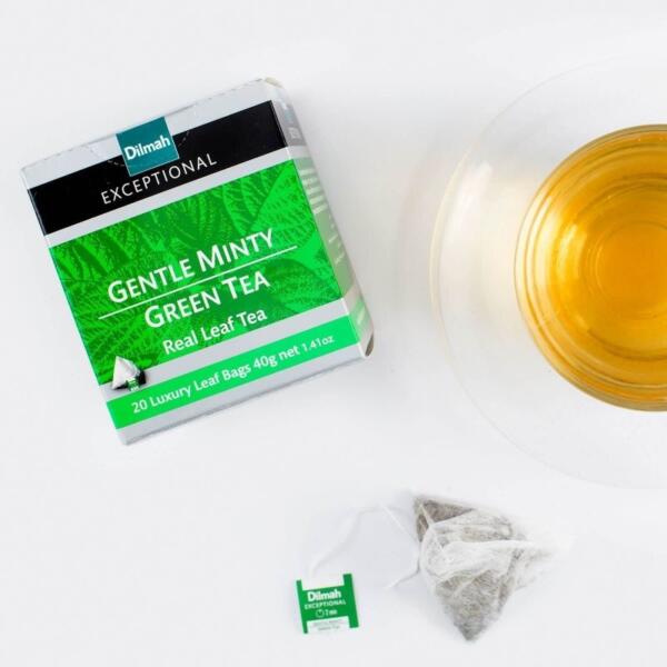 Dilmah Exceptional Real Leaf Gentle Minty Green Tea - 20 Tea Bags