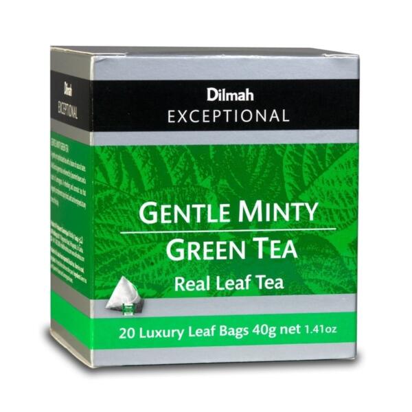 Dilmah Exceptional Real Leaf Gentle Minty Green Tea - 20 Tea Bags