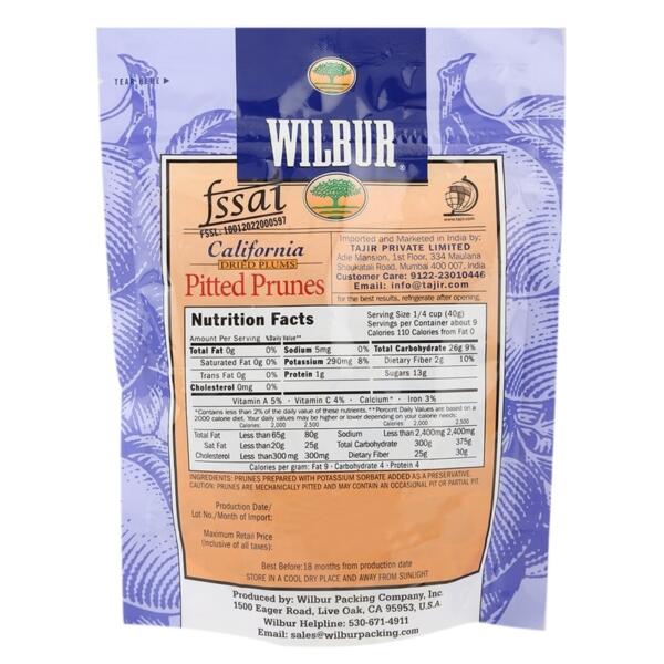 Wilbur Pitted Prunes - 283g