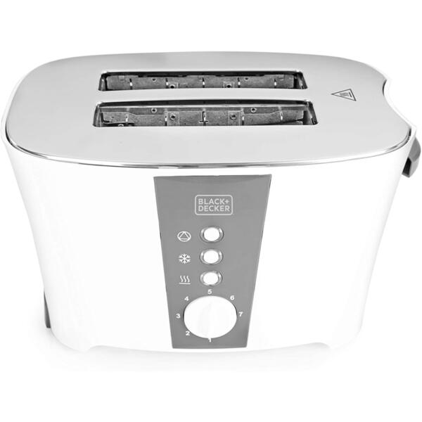 Black Decker 2 Slice 800 Watts Plastic Toaster - ET122-B5