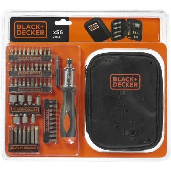 Black & Decker 56 Piece Ratchet Screwdriver Set - A7104-XJ