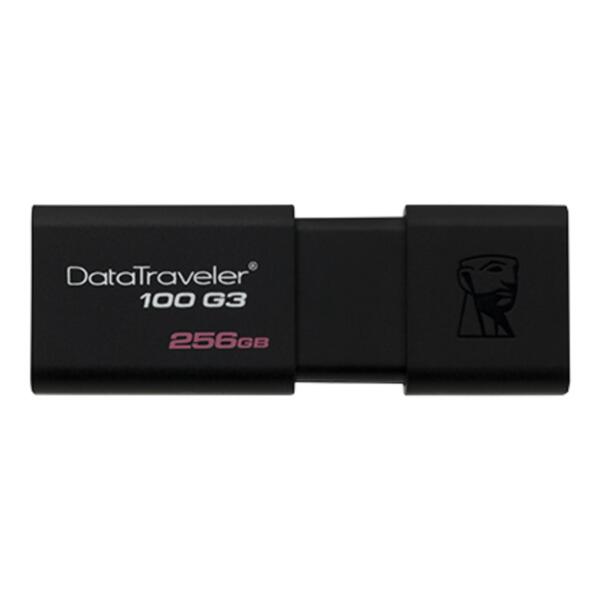 Kingston DataTraveler 100 G3 USB Flash Drive with Sliding Cap - DT100G3/256GB