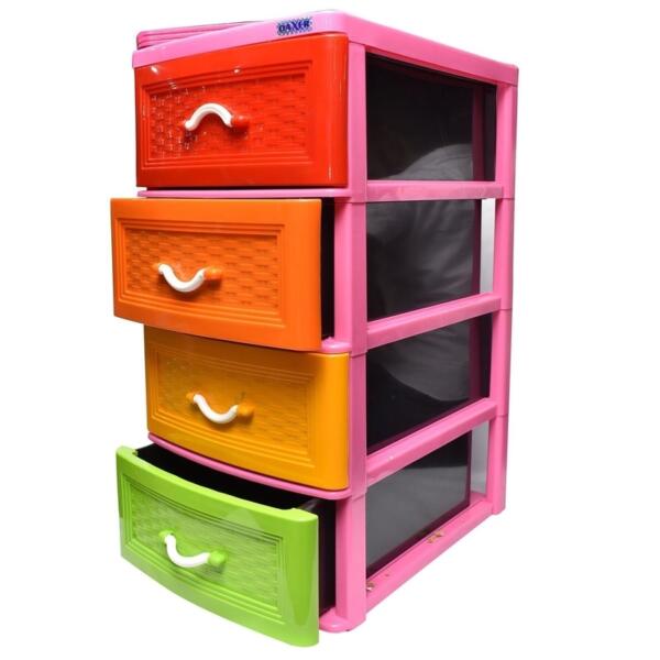 Daxer 4 Drawer Multi Colour Cupboard - DDC 004(4D)