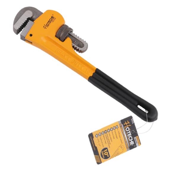 Hoteche 10''/250mm A-Type PVC Dipped Grip Handle Pipe Wrench- 150102