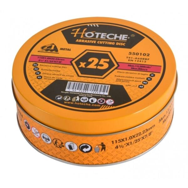 Hoteche 80m/s Abrasive Cutting Disc for Metal/Steel - 550102