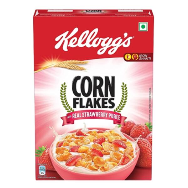 Kellogg's Corn Flakes with Real Strawberry Puree - 300g