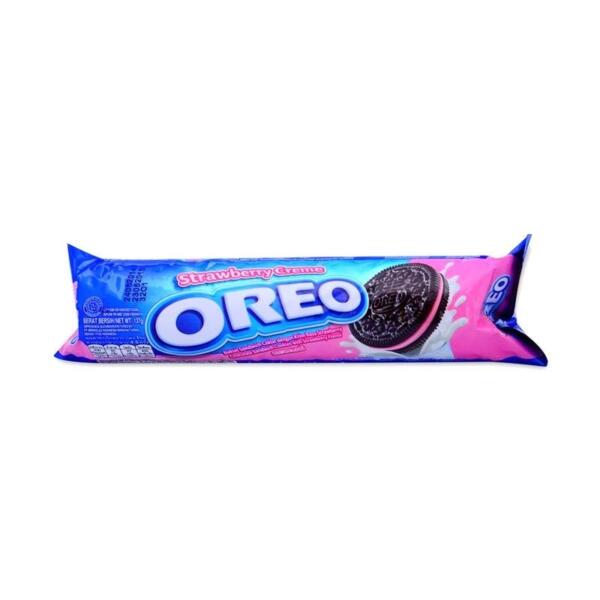 Oreo Strawberry Creme Cookie Biscuit - 133g