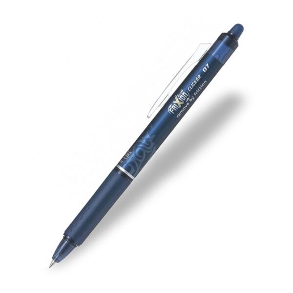 Pilot Frixion Roller Ball Erasable 0.7mm Fine Clicker Pen Blue Black ...