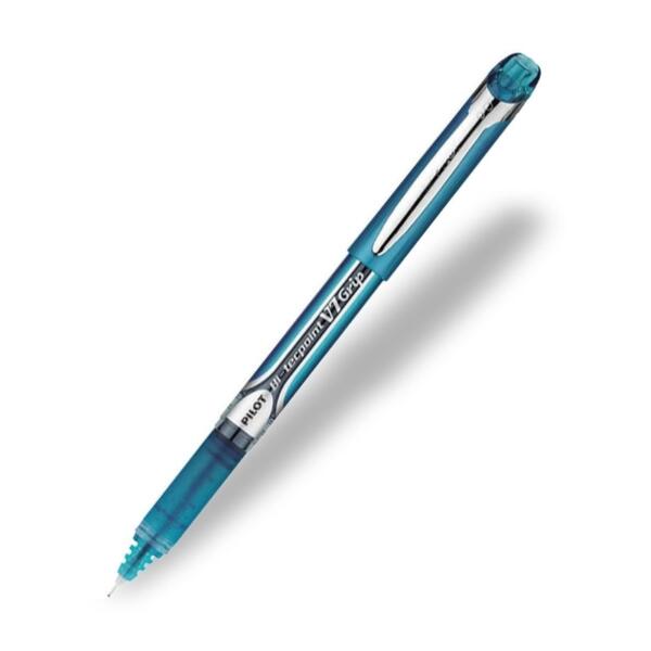 Pilot Hi-Techpoint V7 Rubber Grip Roller Ball Pen Light Blue - BXGPN-V7-LB